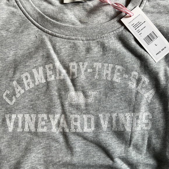 NWT Light Grey Vineyard Vines Sweatshirt size L - Picture 3 of 6